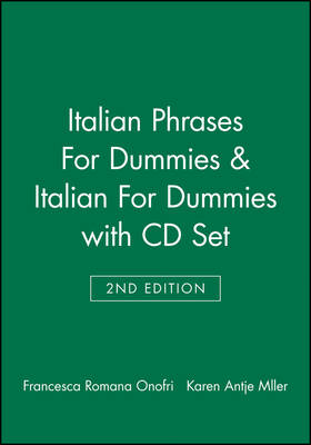 Italian Phrases For Dummies & Italian For Dummies, 2nd Edition with CD Set by Francesca Romana Onofri