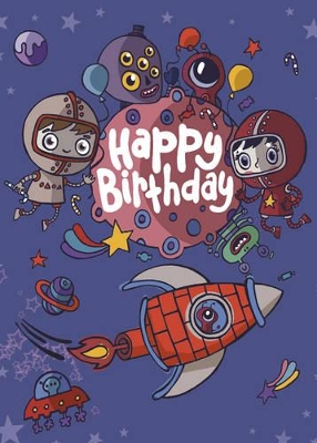 Happy Birthday - Space book