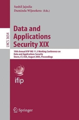 Data and Applications Security XIX book