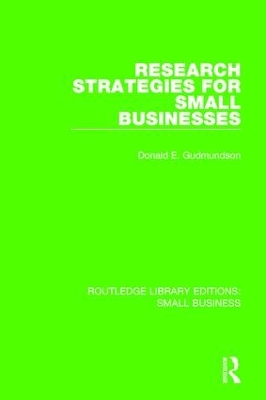 Research Strategies for Small Businesses by Don E. Gudmundson