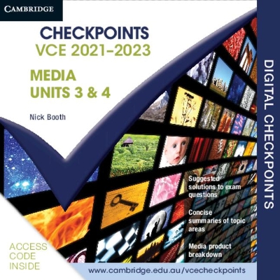 Cambridge Checkpoints VCE Media Units 3&4 2021-2023 Digital Card book