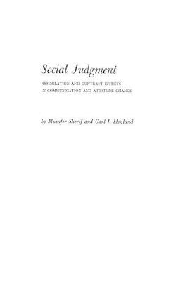 Social Judgment book