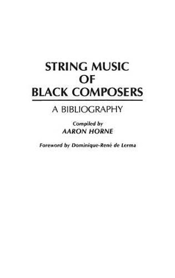 String Music of Black Composers book