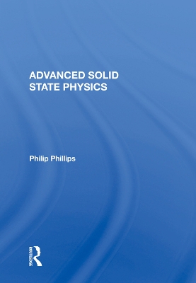 Advanced Solid State Physics book