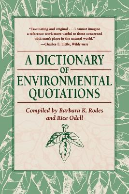 Dictionary of Environmental Quotations book