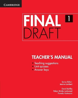 Final Draft Level 1 Teacher's Manual book