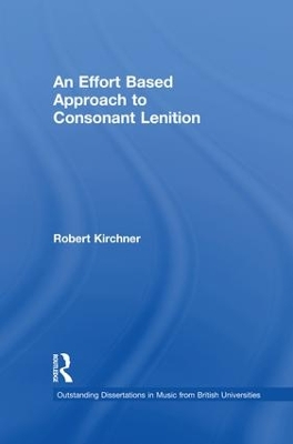 Effort Based Approach to Consonant Lenition book