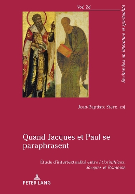 Quand Jacques Et Paul Se Paraphrasent: Étude d'Intertextualité Entre 1 Corinthiens, Jacques Et Romains book