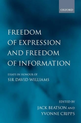 Freedom of Expression and Freedom of Information book