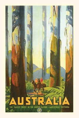 Vintage Journal Australia, Trees Travel Poster book