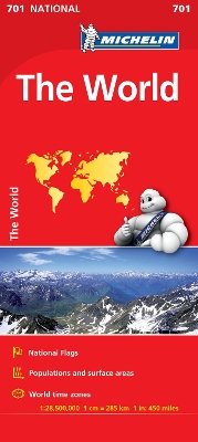 The World - Michelin National Map 701: Map by Michelin