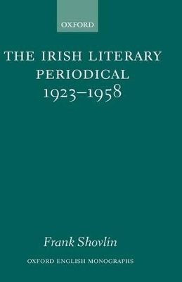 Irish Literary Periodical 1923-58 book