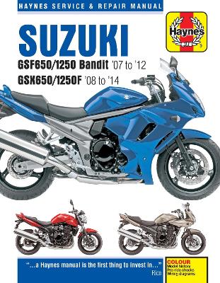 Suzuki GSF650/1250 Bandit & GSX650/1250F (07-14) Haynes Repair Manual book