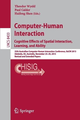 Computer-Human Interaction. Cognitive Effects of Spatial Interaction, Learning, and Ability book