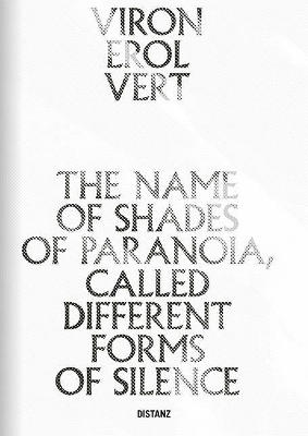 The Name of Shades of Paranoia, Called Different Forms of Silence book