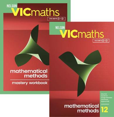 Nelson VicMaths 12 METHODS SB WB Value Pack with Nelson MindTap 15 Months book