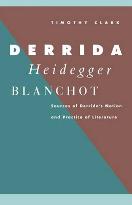 Derrida, Heidegger, Blanchot book
