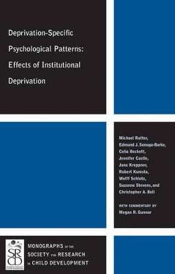 Deprivation-Specific Psychological Patterns book