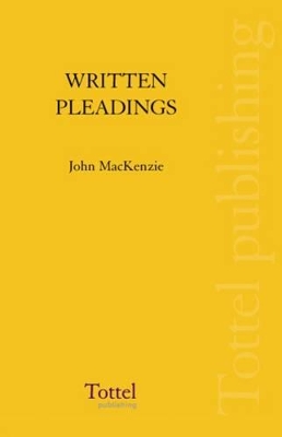 Written Pleadings book