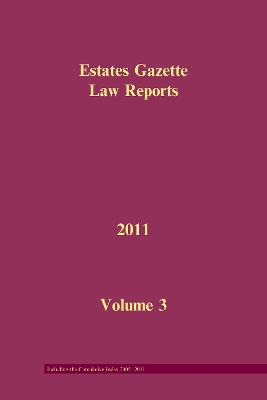 EGLR 2011 Volume 3 and Cumulative Index book
