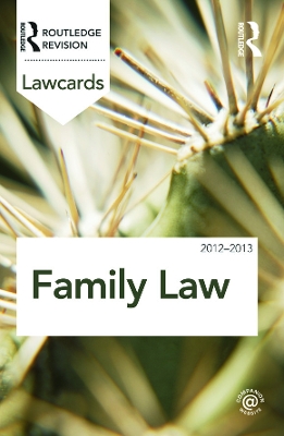 Family Lawcards 2012-2013 by Routledge