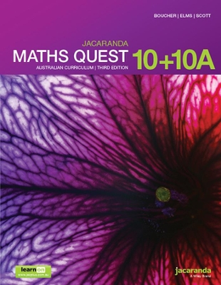 Jacaranda Maths Quest 10+10a Australian Curriculum3e LearnON & Print book