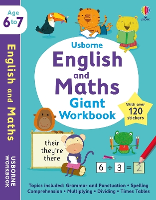 Usborne English and Maths Giant Workbook 6-7 book