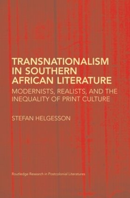 Transnationalism in Southern African Literature book