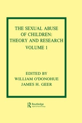 The Sexual Abuse of Children by William T. O'Donohue