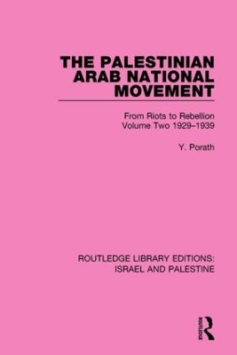 Palestinian Arab National Movement, 1929-1939 book