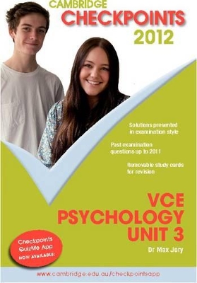 Cambridge Checkpoints VCE Psychology Unit 3 2012 book