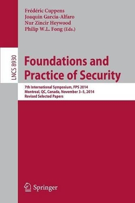 Foundations and Practice of Security book