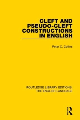 Cleft and Pseudo-Cleft Constructions in English book