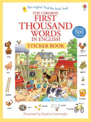First 1000 Words in English Sticker Book book
