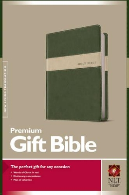 NLT Premium Gift Bible, Evergreen/Stone by Tyndale