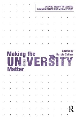 Making the University Matter book