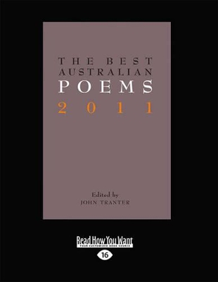 The Best Australian Poems 2011 by John Tranter