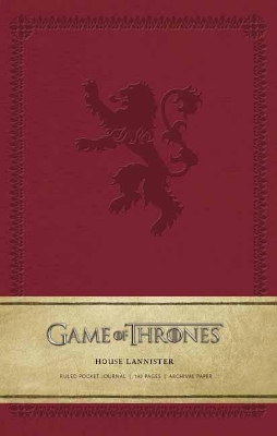 Game of Thrones: House Lannister Ruled Pocket Journal book