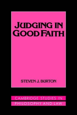 Judging in Good Faith book