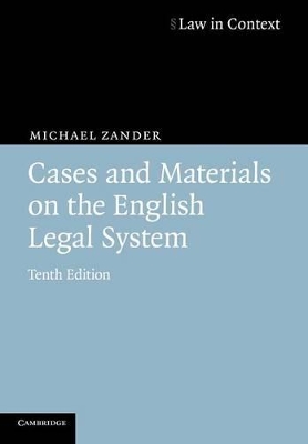 Cases and Materials on the English Legal System book