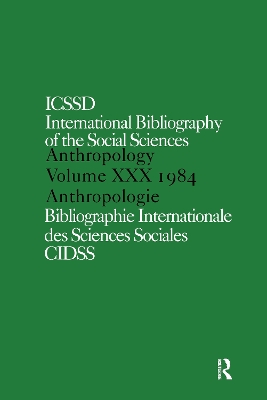 IBSS by International Committee for Social Science Information and Documentation