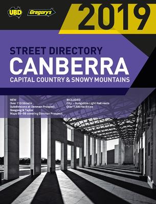 Canberra Capital Country & Snowy Mountains Street Directory 2019 23rd ed book