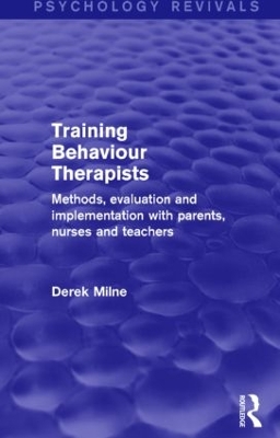 Training Behaviour Therapists book