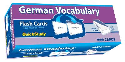 German Vocabulary 1000 Flash Cards: A Quickstudy Tool book