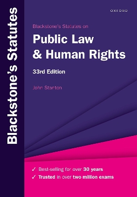 Blackstone's Statutes on Public Law & Human Rights book