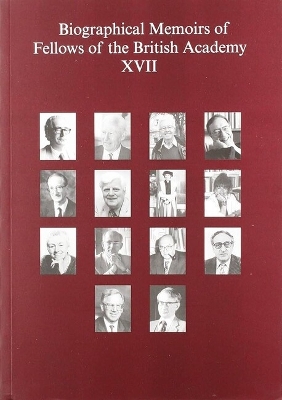 Biographical Memoirs of Fellows of the British Academy, XVII book