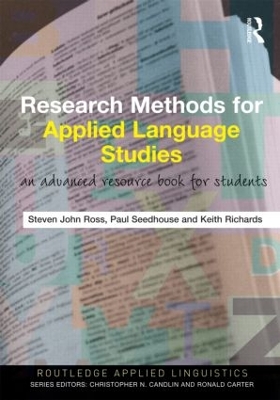 Research Methods for Applied Language Studies by Keith Richards