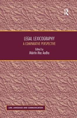 Legal Lexicography book