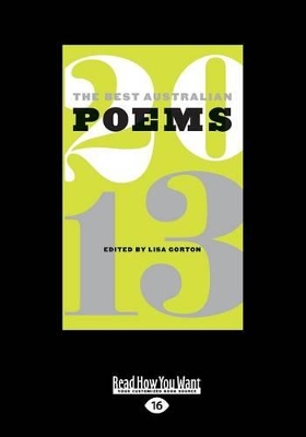 The Best Australian Poems 2013 book