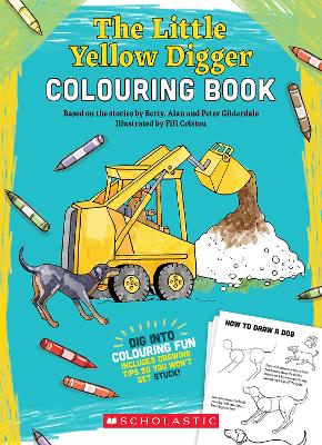 The Little Yellow Digger Colouring Book book